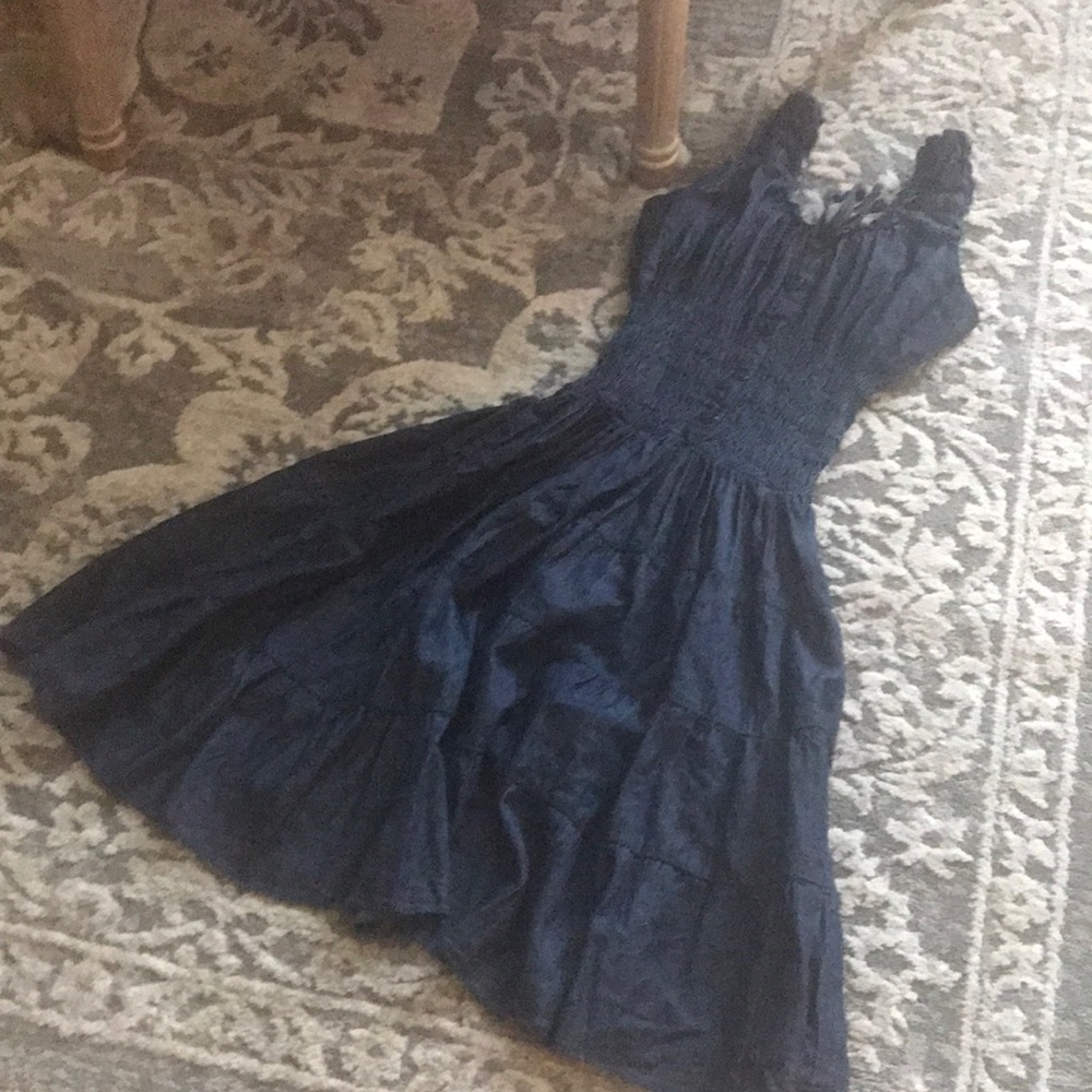 Elegant Navy Midi Dress